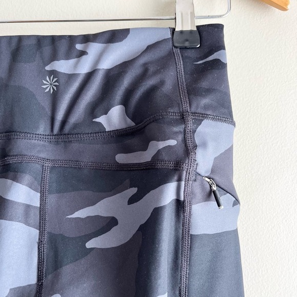 Athleta Camo Contender 7/8 Tight Legging In Powerlift Black & Grey, XS - Picture 10 of 15